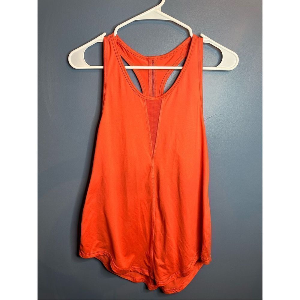 Zyia Active Women's Orange Scoop Neck Racerback Tank Top Size L